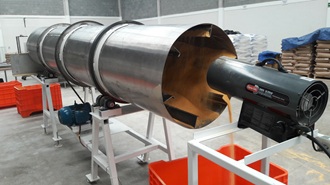 Horno Secador Rotatorio Fabricado en Acero Inoxidable